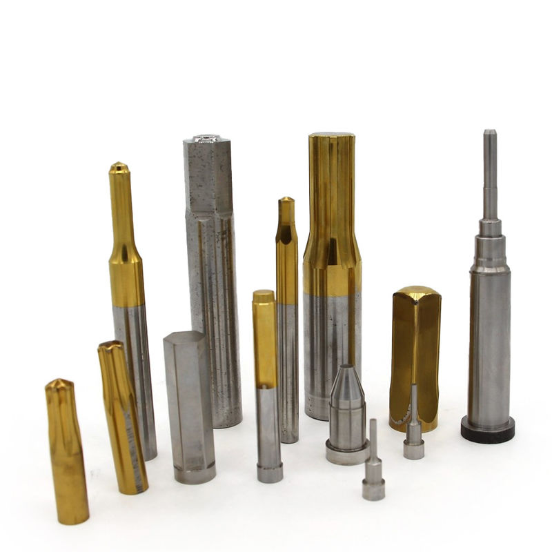 高速鋼 (HSS) パンチス - 冷却型スタンピング・ダイスの主要部品 精密金属形状のためのチタンコーティング表面処理
