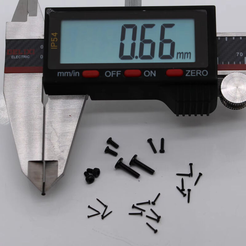 ニッケル付亜鉛付ブラックオキシード付マイクロスクリュー 工業用精密自力タッピングスクリュー