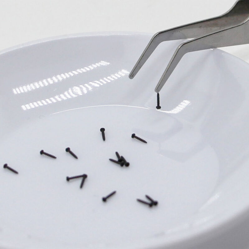 ニッケル付亜鉛付ブラックオキシード付マイクロスクリュー 工業用精密自力タッピングスクリュー